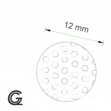 Silicone sponge rubber round cord white | Ø 12 mm
